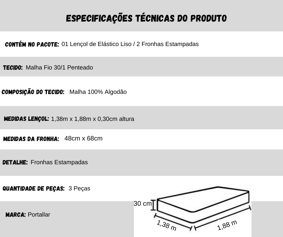 Jogo de Cama Completo em Malha Sonhos Angélica Casal, Queen e King